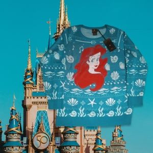 🧜‍♀️TORRID Soft Knit Little Mermaid "Ariel" Fair Isle Sweater Sz 1Xl NWT